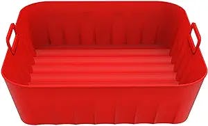 Galand Grill Pan Grill Pan Oven Accessories Bakeware Wave Groove Soft Anti-scald Red