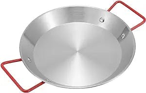 Outdoor Seafood Pot - Evenly Heating Double Handles Frying Pan 304 Stainless Steel One-piece Design Non-stick Cookware Pot Kitchen Gadget Red 33.5cm x 25cm x 3.5cm/13.2" x 9.85" x 1.38"