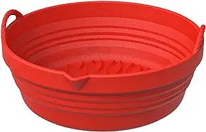 WskLinft BBQ Plate Evenly Cook Heat Resistance Safe Anti-scalding Baking Pan for Bakery Red