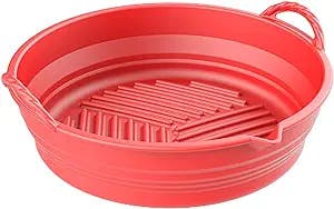 WskLinft Roasting Pan Bake with Double Handle Oven Roasting Pan Kitchen Bakeware Accessories for BBQ Party Red S