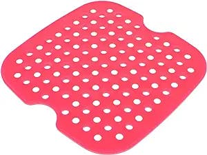 Yardwe 1pc Air Fryer Pad Accessories for Air Fryer Air Fryer Parchment Round Silicone Baking Mat Silicone Pot Holders Silicone Steamer Pad Reusable Fryer Liners Home Air Fryer Accessory
