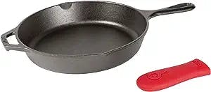 Get Cookin' With the Lodge Cast Iron Skillet and Red Hot Handle Holder