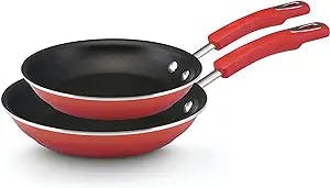 "Flip and Fry Like a Pro with Rachael Ray's Brights Nonstick Frying Pan Set
